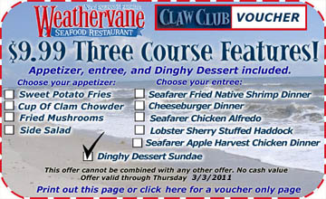 Weathervane Seafood Promo Coupon Codes and Printable Coupons