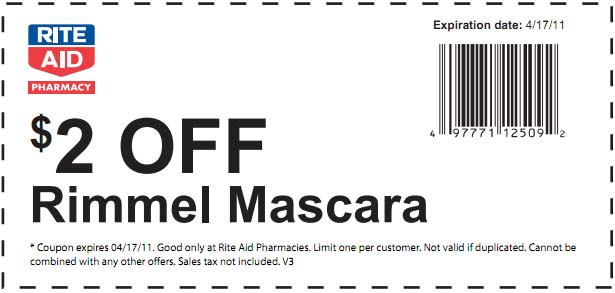 Rite Aid: $2 off Rimmel Mascara Coupon