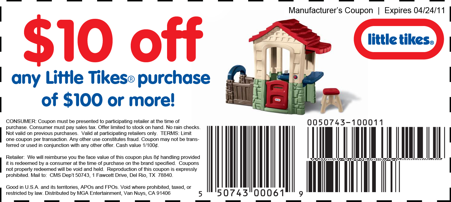 Little Tikes Promo Coupon Codes and Printable Coupons