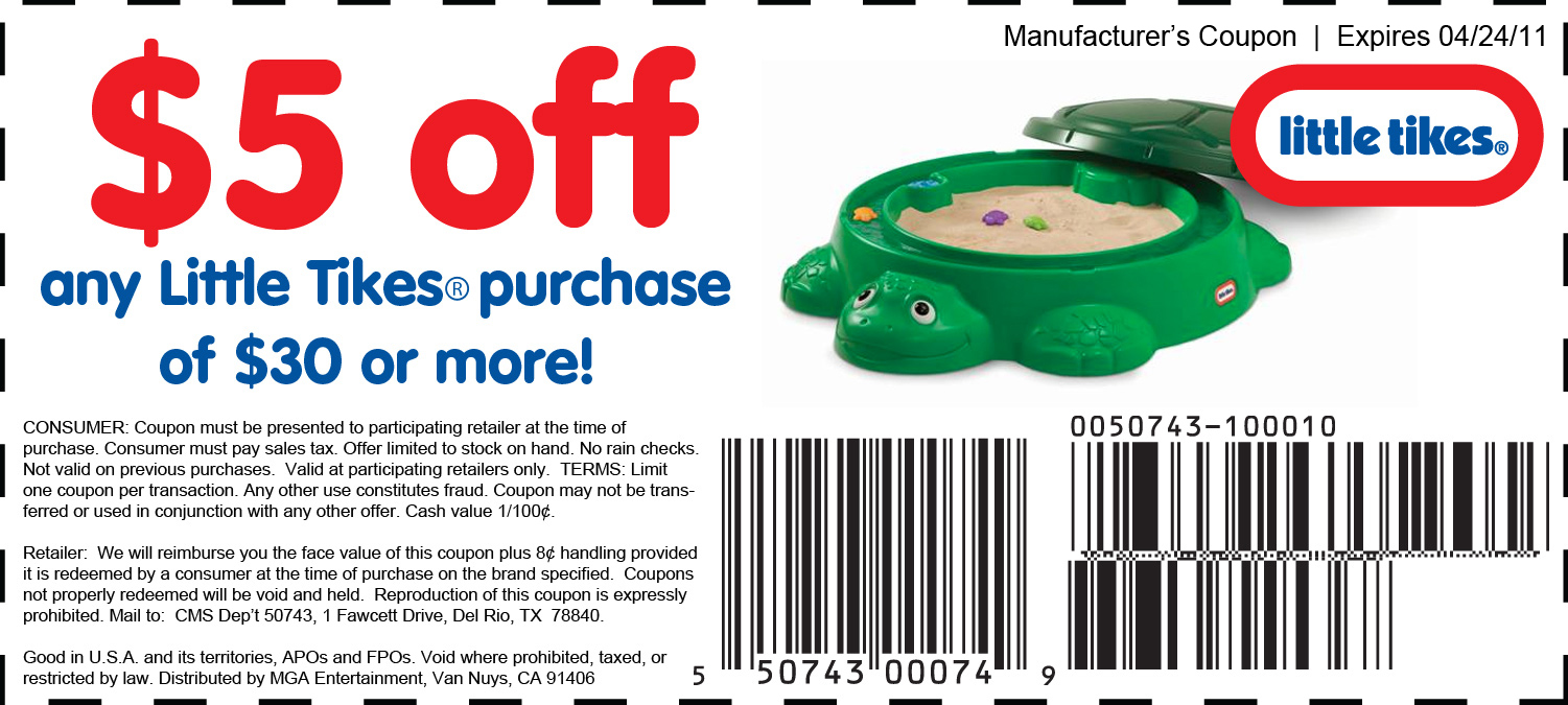 Little Tikes Promo Coupon Codes and Printable Coupons