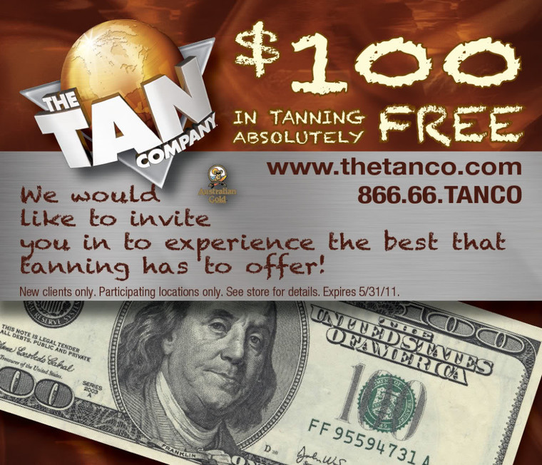 The Tan Company: $100 Free Printable Coupon