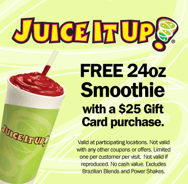 Juice It Up: Free 24oz Smoothie Printable Coupon