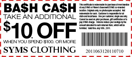 SYMS: $10 off $100 Printable Coupon