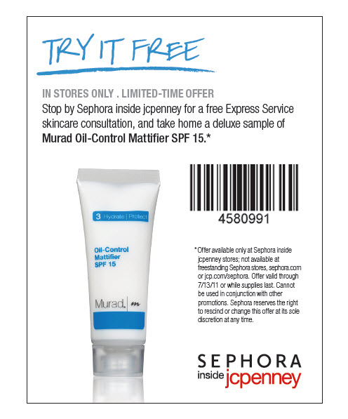 Sephora: Free Mattifier Printable Coupon