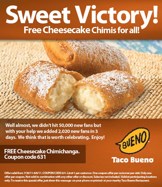 Taco Bueno Promo Coupon Codes and Printable Coupons