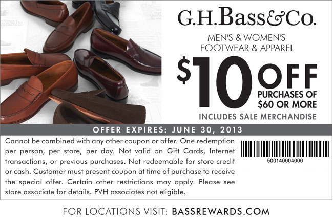 Bass Promo Coupon Codes and Printable Coupons