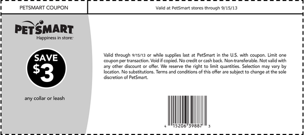 PetSmart: $3 off Collar Printable Coupon
