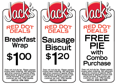 Jack's Family Restaurant: 3 Printable Coupons