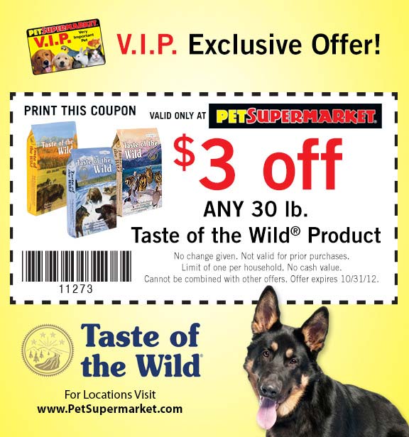 Pet-Supermarket Promo Coupon Codes and Printable Coupons