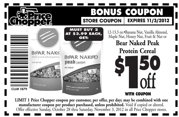 Price Chopper: $1.50 off Protein Cereal Printable Coupon