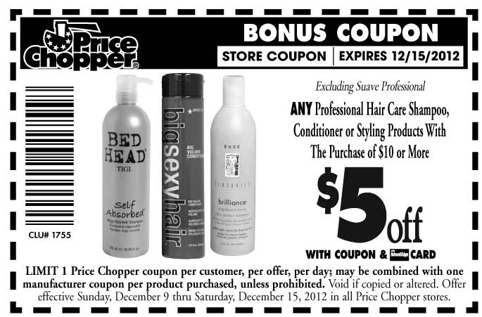 Price Chopper: $5 off Styling Products Printable Coupon