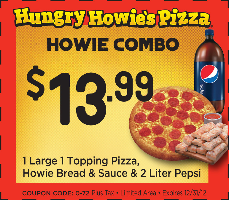 Hungry Howie's Pizza: $13.99 Combo Printable Coupon