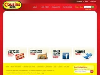 Cousins Subs Promo Coupon Codes and Printable Coupons