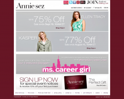 Annie Sez Promo Coupon Codes and Printable Coupons