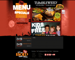 Tumbleweed Southwest Grill Promo Coupon Codes and Printable Coupons